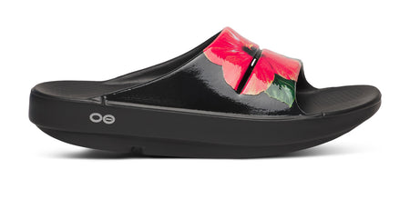 Women's OOahh Limited Slide Sandal - Hibiscus lateral view