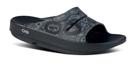 Men's OOahh Sport Slide Sandal - Black Water Camo main view