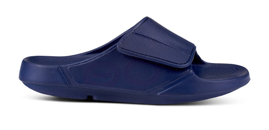 Women's OOahh Sport Flex Sandal - Navy lateral view