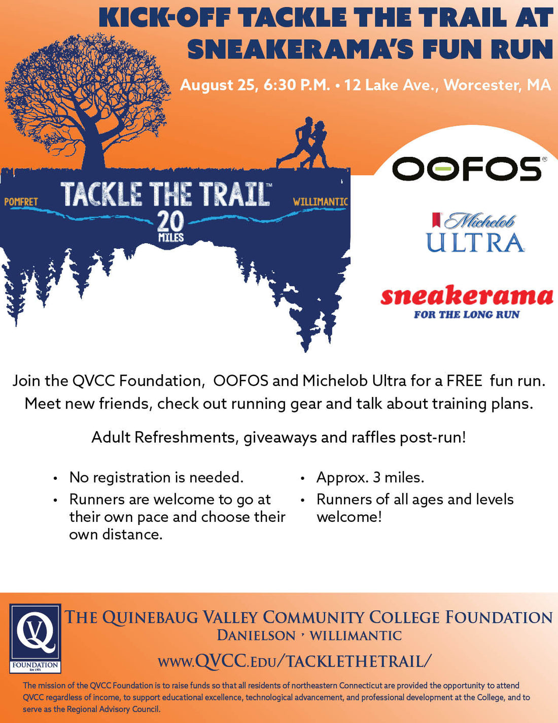 Sneakerama Fun Run: A Tackle the Trail Kick-Off Event