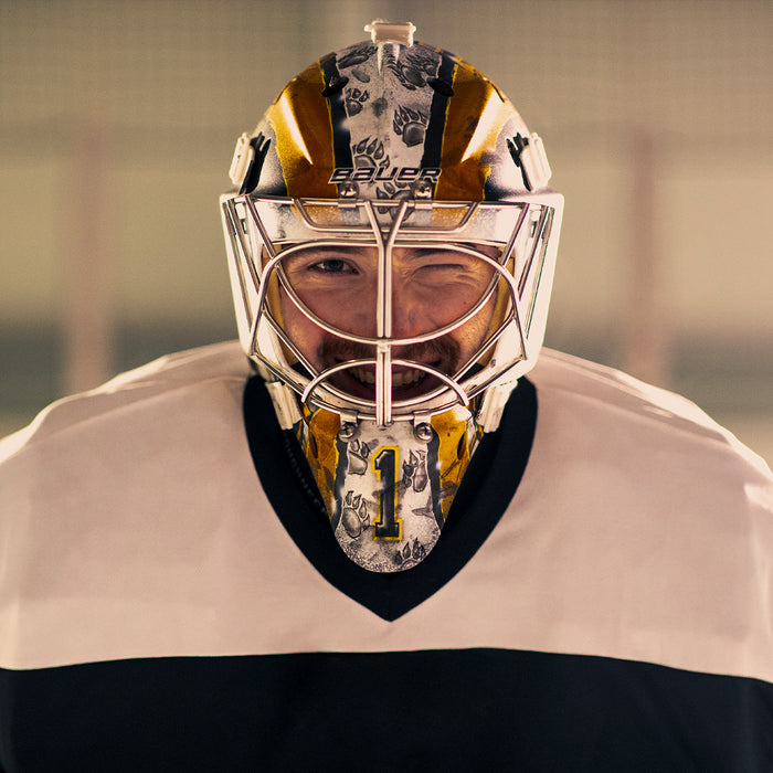 Pro Goalie Jeremy Swayman Finds His Confidence On and Off the Ice