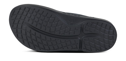 BAUER/OOFOS Men's OOriginal Sport Sandal – Black Asphalt bottom view