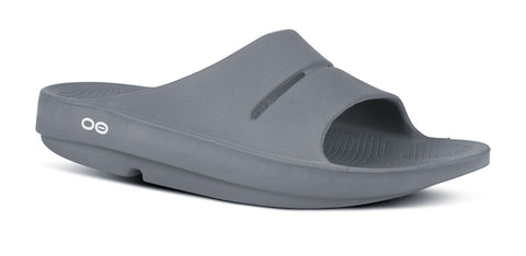 OOFOS OOahh Grey Camouflage Sporty Slide Sandal Comfort OOfoam Unisex Women main image 4