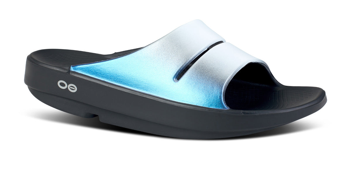 Women's OOahh Luxe Slide Sandal Frost – OOFOS