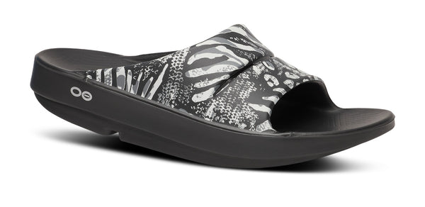 ◆OOFOS◆ OOAHH SPORT BLACK CAMO Elegant Sports Black Camo 5 Men's OOahh Sport Flex Sandal - Black Camo (SALE) – OOFOS