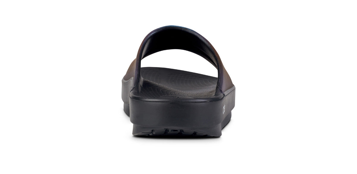 Women's OOahh Luxe Slide Sandal - Midnight Spectre – OOFOS
