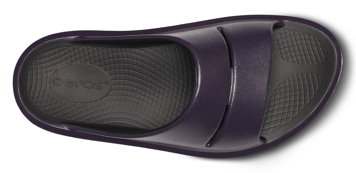 Women's OOmega OOahh Stacked Sandal - Amethyst Sparkle (SALE) – OOFOS
