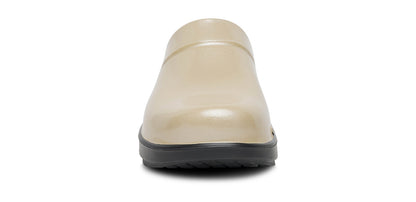 Women's OOcloog Luxe Clog - Champagne front view