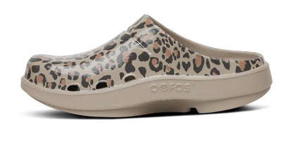 Women's OOcloog Limited Edition Clog - Nomad Leopard medial view