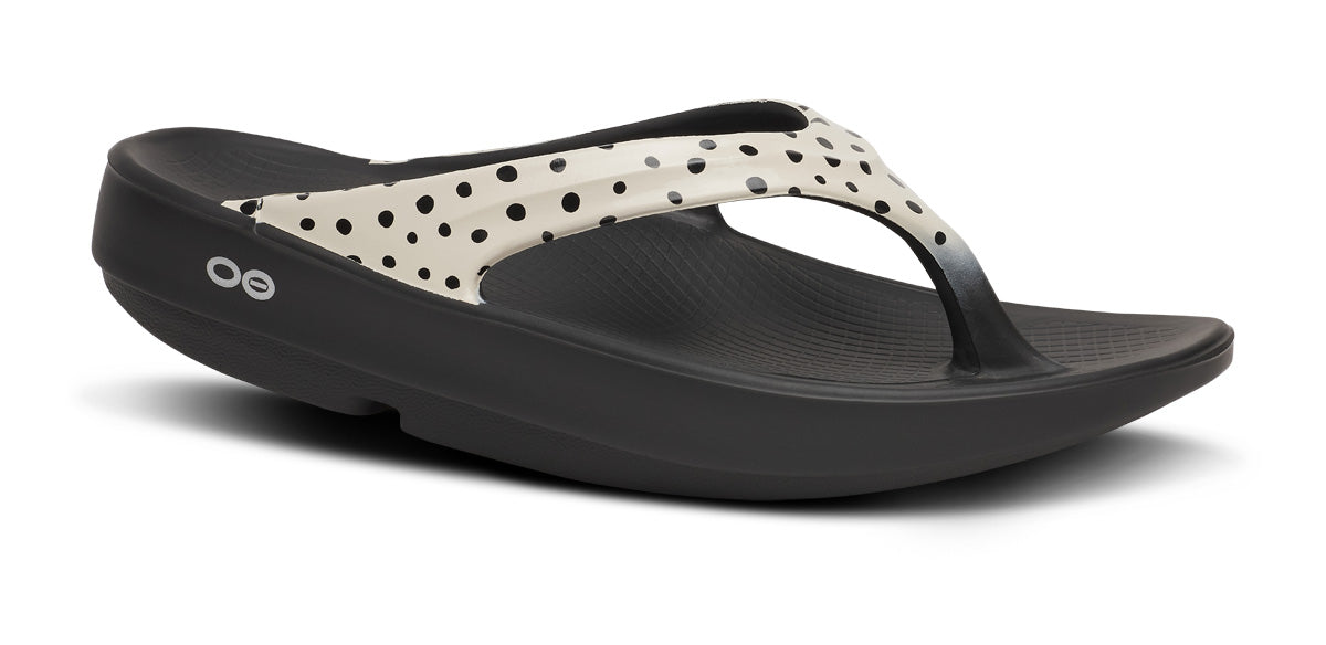 OOFOS Black Unisex Foam Flip Sandals OOFOS OOLala Limited Women main image 3