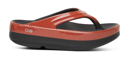 Women's OOmega OOlala Stacked Sandal - Copper lateral view