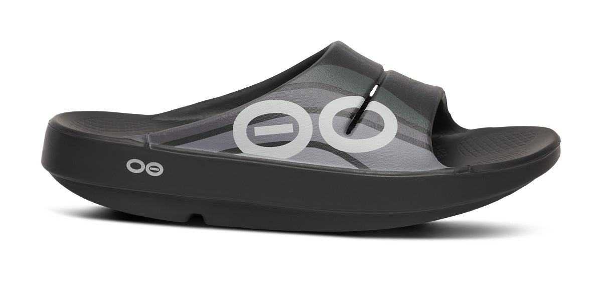 OOFOS Men\'s Charcoal Slide Sandals Men 7 Women 9 #B-8 s-l1200.jpg main image 4