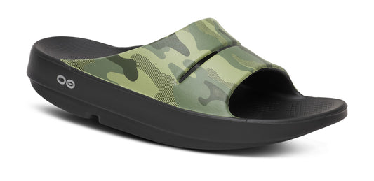 OOahh Sport Slide Sandal - Green Camo main view