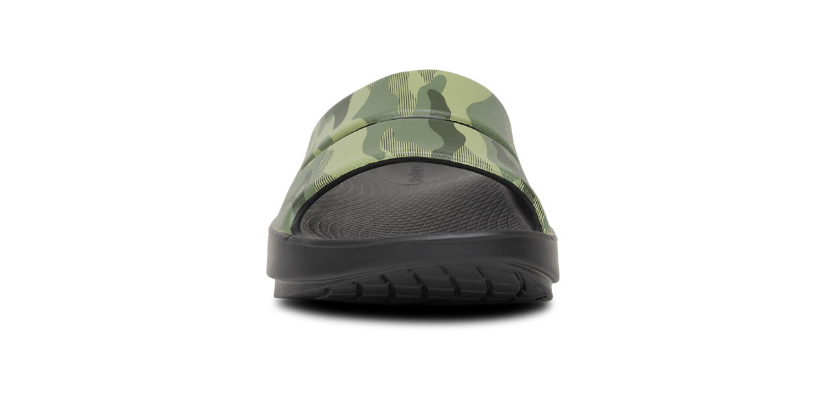 Women's OOahh Sport Slide Sandal - Green Camo – OOFOS