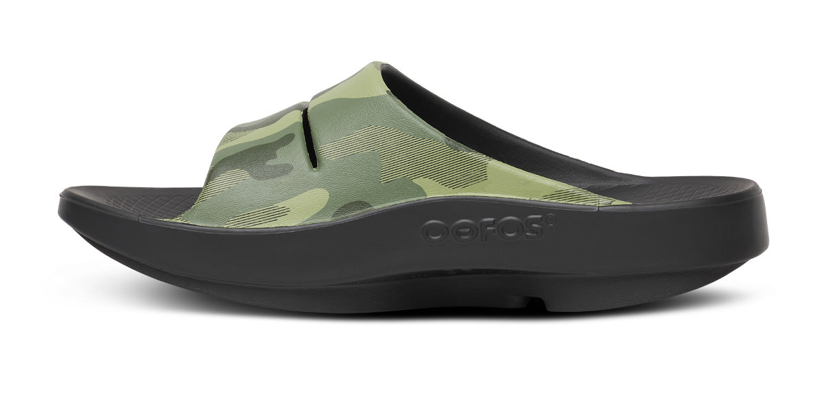 Men's OOahh Sport Slide Sandal - Green Camo – OOFOS
