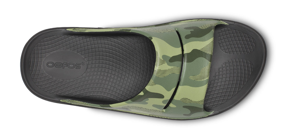 Men's OOahh Sport Slide Sandal - Green Camo – OOFOS