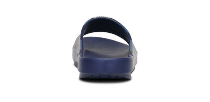 FJ X OOFOS OOahh Sport Slide Sandal - Navy Camo back view