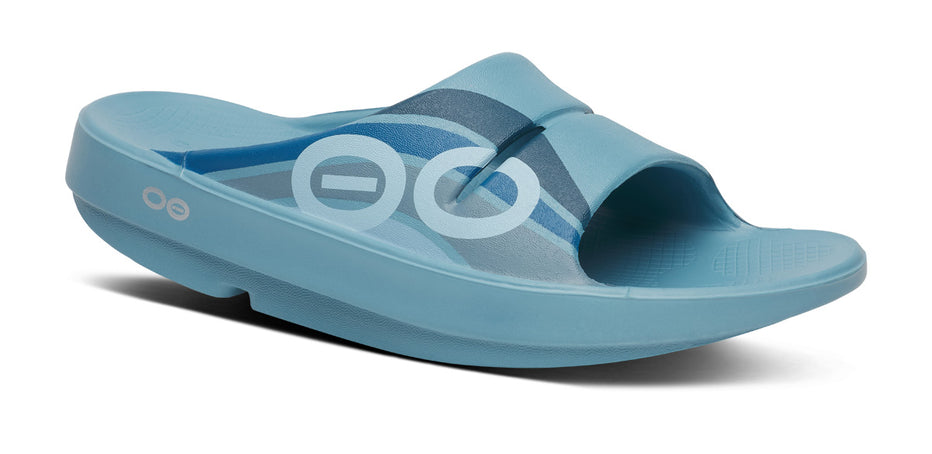 Men's OOahh Sport Slide Sandal - Ocean Blue Wave – OOFOS