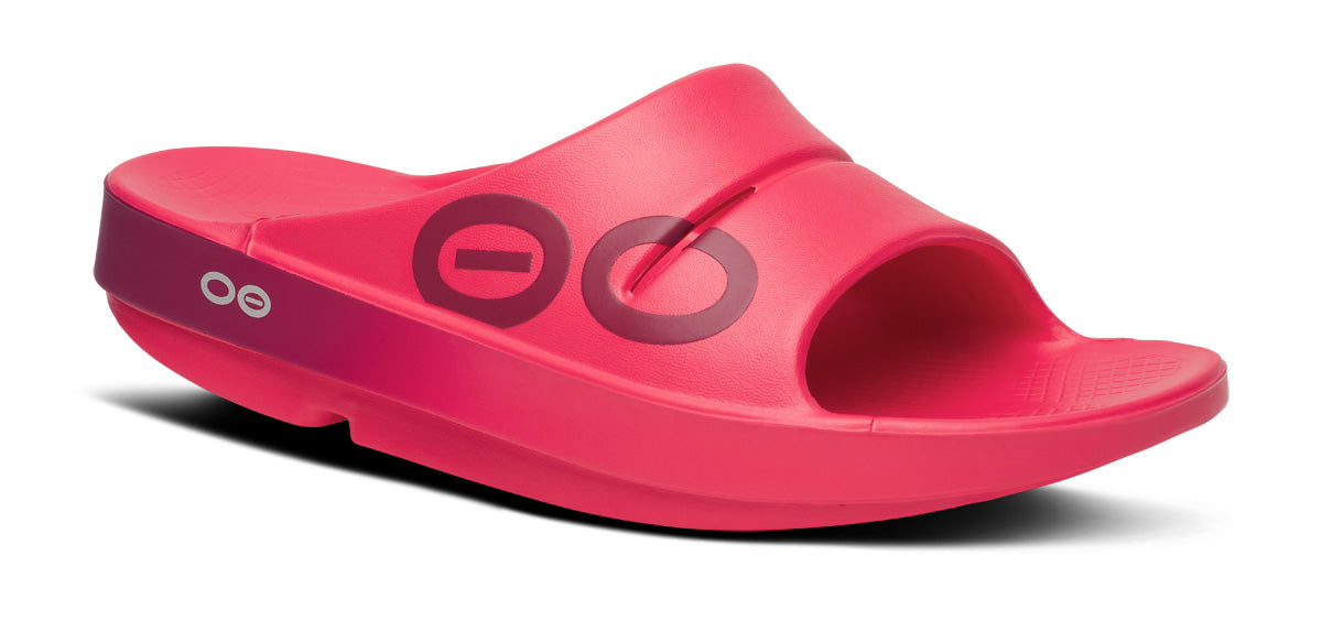 Women's OOahh Sport Slide Sandal - Razz Fade – OOFOS