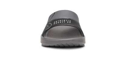 BAUER/OOFOS OOahh Sport Slide Sandal - Slate front view