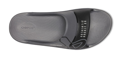 BAUER/OOFOS OOahh Sport Slide Sandal - Slate top view