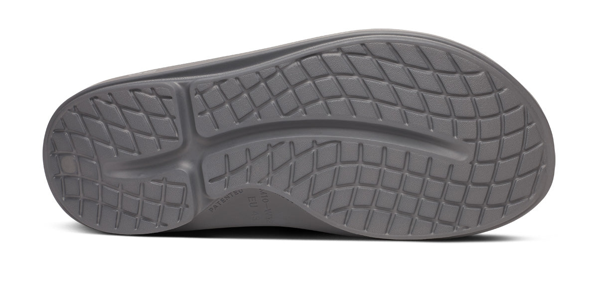 BAUER/OOFOS OOahh Sport Slide Sandal - Slate bottom view