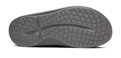 BAUER/OOFOS OOahh Sport Slide Sandal - Slate bottom view