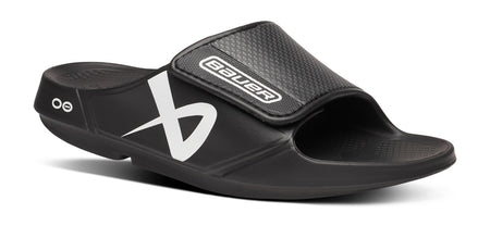美品　ウーフォス/OOFOS OOahh Sport Flex Men's OOahh Matte Black Sport Flex Sandal – OOFOS