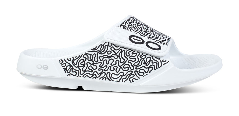 Women's OOahh Sport Flex Sandal - White Labyrinth (SALE)
