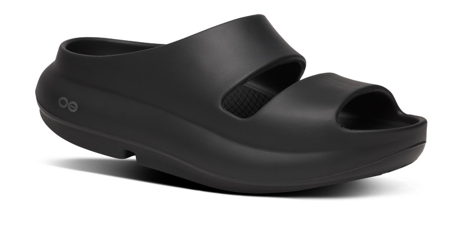 国内配送 OOFOS OOyea BLACK Women's OOyea Slide Sandal - Black – OOFOS