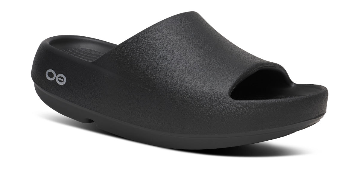 OOFOS Men\'s Black Slide Sandals with Cushioned Footbed Sz 9 (h79) Men main image 3