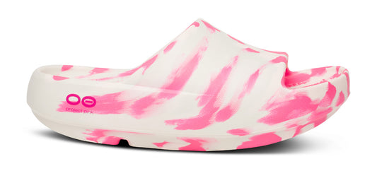 Limited Edition OOahh PLUS Slide Sandal - Project Pink lateral view