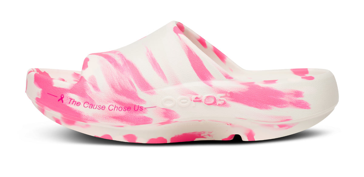 Men's Limited Edition OOahh PLUS Slide Sandal - Project Pink – OOFOS