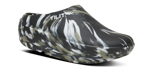 TILIT x OOFOS Cloog PLUS Clog - Black Marble main view