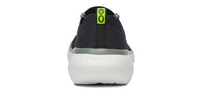 Women's OOmy Stride Low Shoe - White Black back view