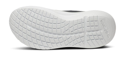 Women's OOmy Stride Low Shoe - White Black bottom view
