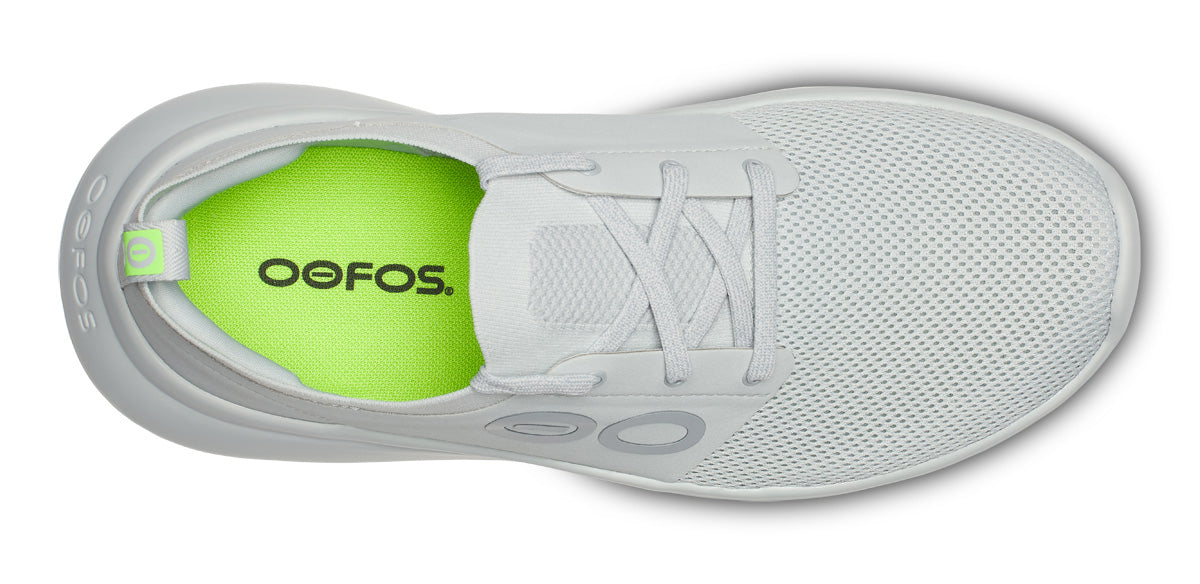 OOFOS Men\'s Stride Athletic Lace-Up Shoe in Neon Lime OOFOS Men main image 3