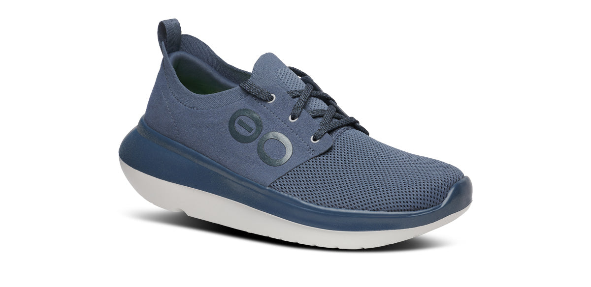 OOFOS Shoes Mens‎ Size 11 Blue Knit Slip On Recovery Casual Comfort Walking Men main image 4