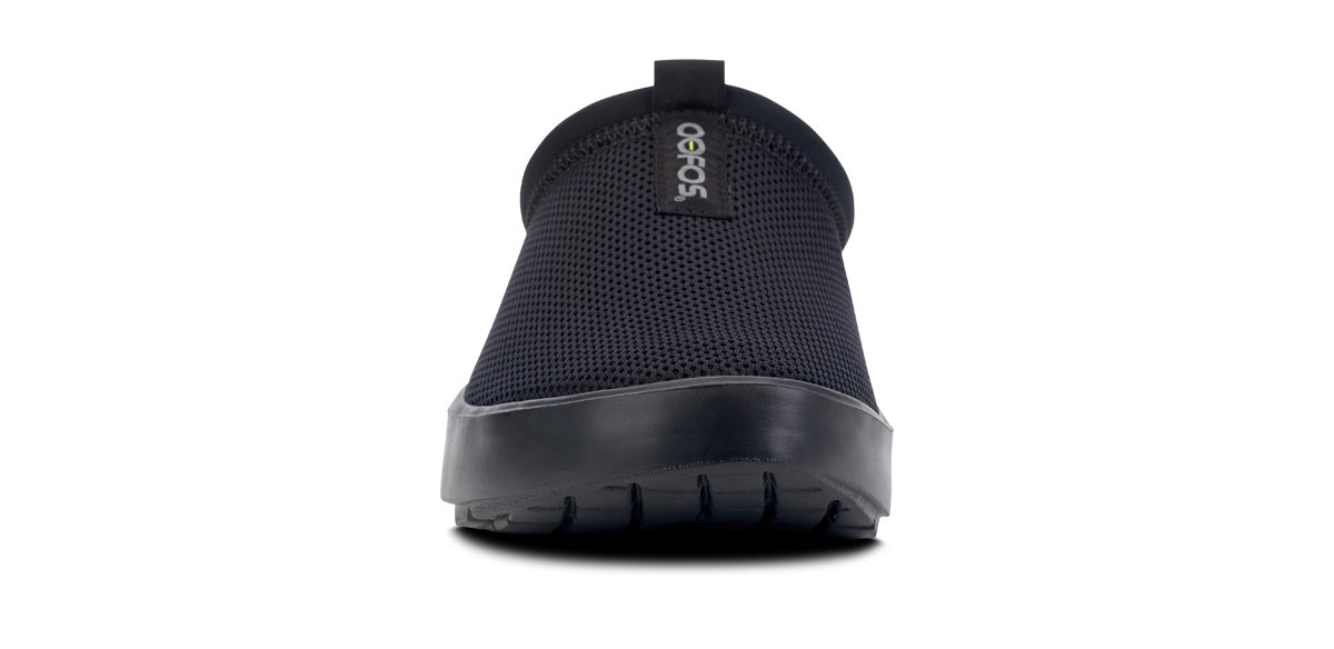 Women's OOcoozie Sport Mule - Black front view