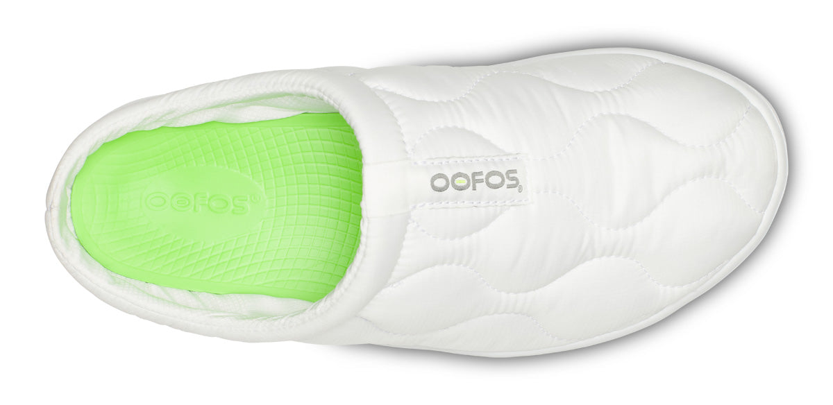 Women's OOcoozie Thermo Mule - White top view