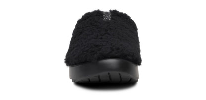 Women's OOcoozie Sherpa Mule - Black front view