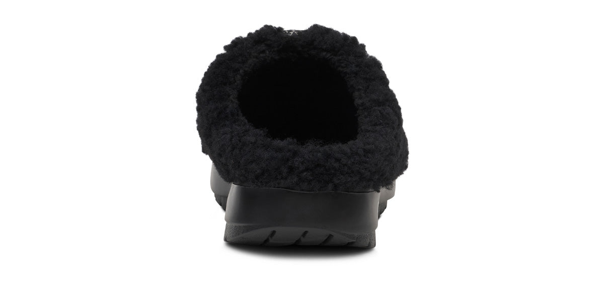 Women's OOcoozie Sherpa Mule - Black – OOFOS