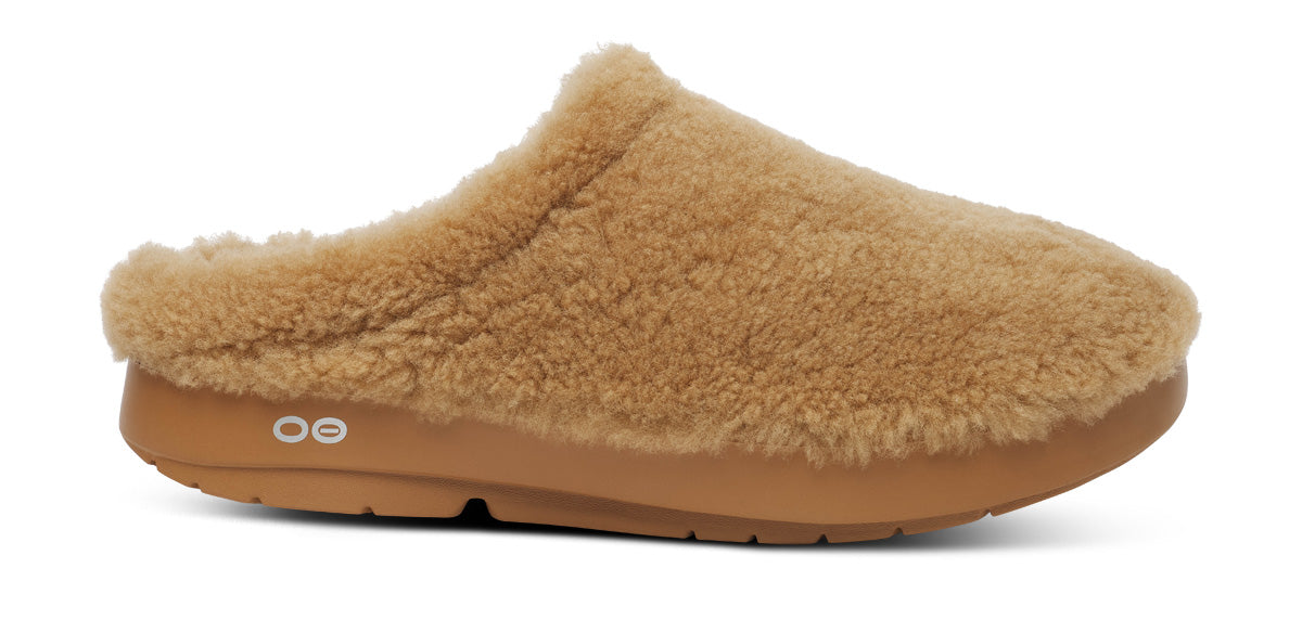 Women's OOcoozie Sherpa Mule - Cafe Spice lateral view