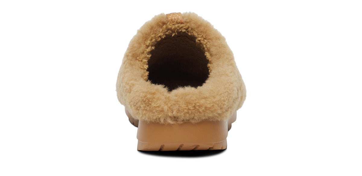 Women's OOcoozie Sherpa Mule - Cafe Spice back view