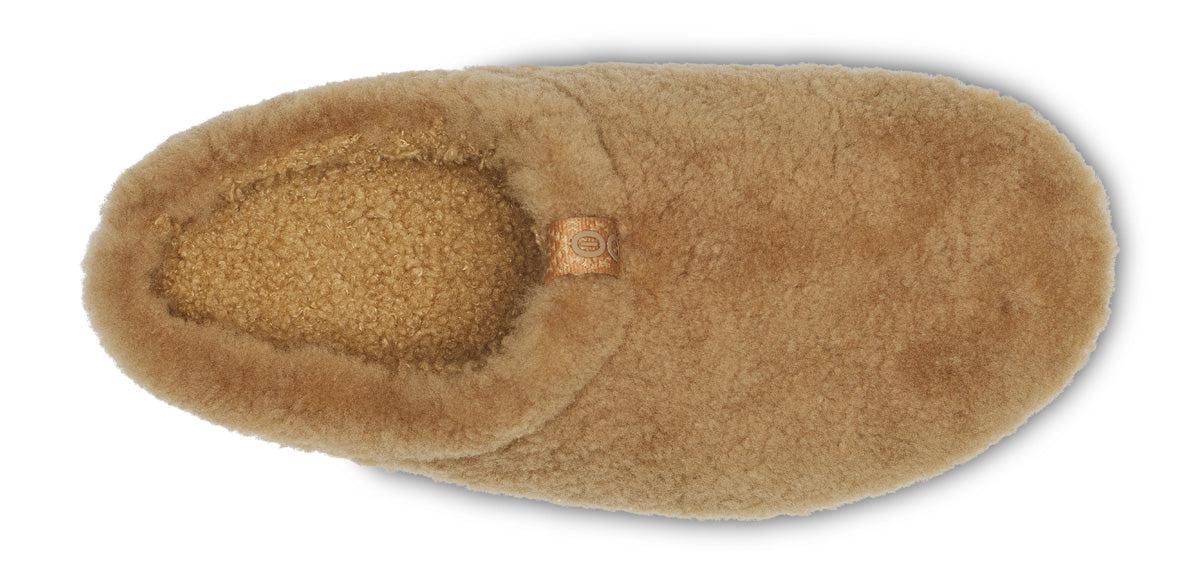 Women's OOcoozie Sherpa Mule - Cafe Spice top view