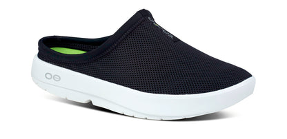 Men's OOcoozie Sport Mule - White Black main view