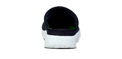 Men's OOcoozie Sport Mule - White Black back view
