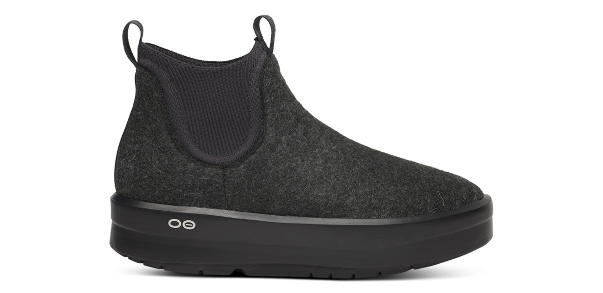 ウーフォス OOFOS OOmega EU 39 W8ブラック Women's OOmega Londoner - Charcoal – OOFOS