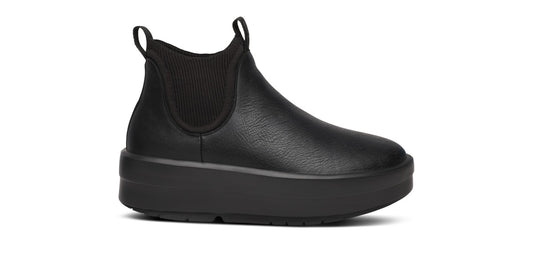 Women's OOmega Leather Londoner - Black lateral view