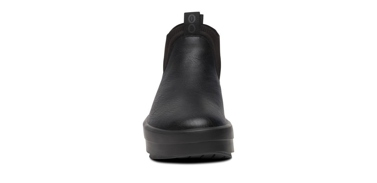 Women's OOmega Leather Londoner - Black – OOFOS